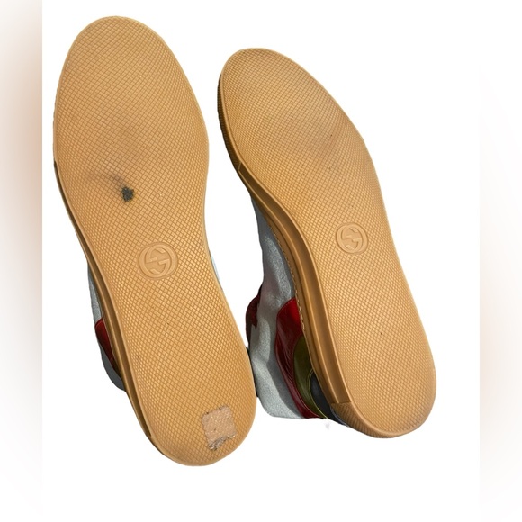 Gucci Men’s Blue Denim Rainbow sneakers size 12 - Picture 3 of 7